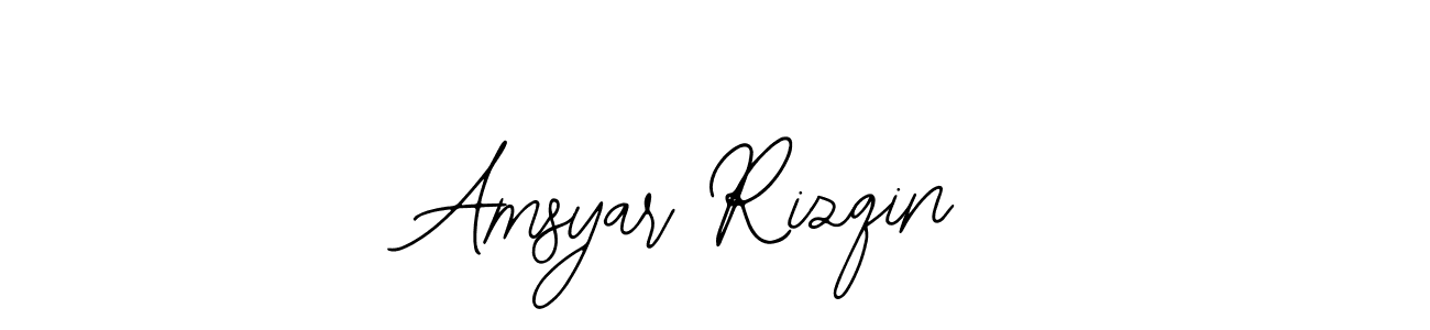 Similarly Bearetta-2O07w is the best handwritten signature design. Signature creator online .You can use it as an online autograph creator for name Amsyar Rizqin. Amsyar Rizqin signature style 12 images and pictures png