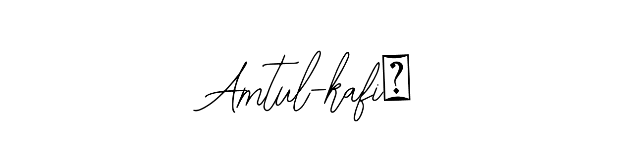 Similarly Bearetta-2O07w is the best handwritten signature design. Signature creator online .You can use it as an online autograph creator for name Amtul-kafi✓. Amtul-kafi✓ signature style 12 images and pictures png