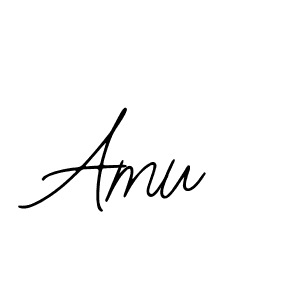 Design your own signature with our free online signature maker. With this signature software, you can create a handwritten (Bearetta-2O07w) signature for name Amu. Amu signature style 12 images and pictures png