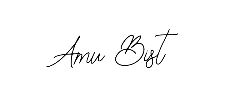 if you are searching for the best signature style for your name Amu Bist. so please give up your signature search. here we have designed multiple signature styles  using Bearetta-2O07w. Amu Bist signature style 12 images and pictures png