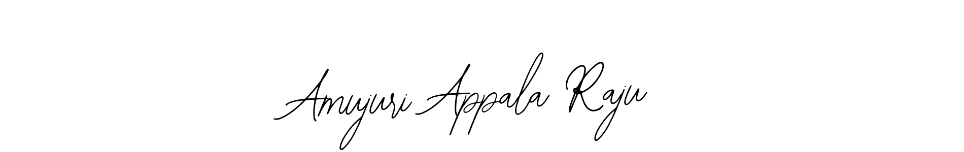 Use a signature maker to create a handwritten signature online. With this signature software, you can design (Bearetta-2O07w) your own signature for name Amujuri Appala Raju. Amujuri Appala Raju signature style 12 images and pictures png