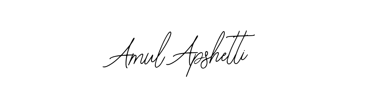 Use a signature maker to create a handwritten signature online. With this signature software, you can design (Bearetta-2O07w) your own signature for name Amul Apshetti. Amul Apshetti signature style 12 images and pictures png