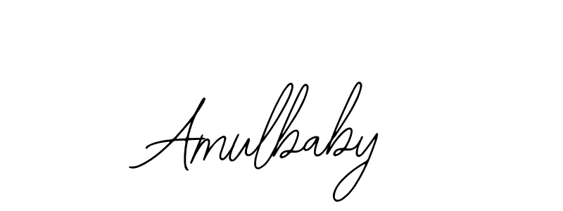 The best way (Bearetta-2O07w) to make a short signature is to pick only two or three words in your name. The name Amulbaby include a total of six letters. For converting this name. Amulbaby signature style 12 images and pictures png