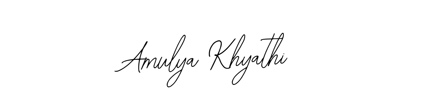 Best and Professional Signature Style for Amulya Khyathi. Bearetta-2O07w Best Signature Style Collection. Amulya Khyathi signature style 12 images and pictures png