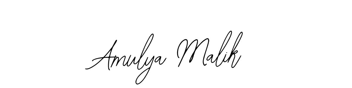 Make a beautiful signature design for name Amulya Malik. With this signature (Bearetta-2O07w) style, you can create a handwritten signature for free. Amulya Malik signature style 12 images and pictures png