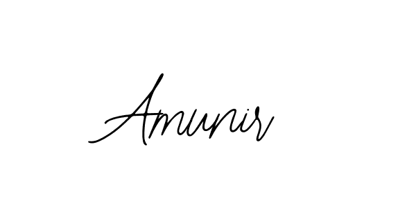 How to make Amunir name signature. Use Bearetta-2O07w style for creating short signs online. This is the latest handwritten sign. Amunir signature style 12 images and pictures png