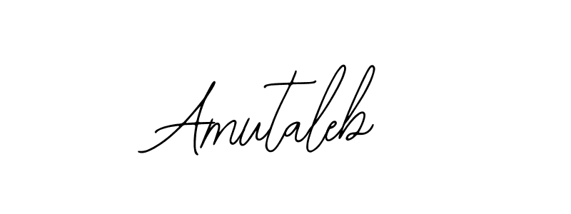 How to make Amutaleb name signature. Use Bearetta-2O07w style for creating short signs online. This is the latest handwritten sign. Amutaleb signature style 12 images and pictures png