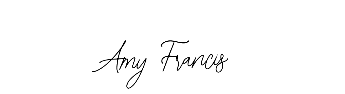 The best way (Bearetta-2O07w) to make a short signature is to pick only two or three words in your name. The name Amy Francis include a total of six letters. For converting this name. Amy Francis signature style 12 images and pictures png