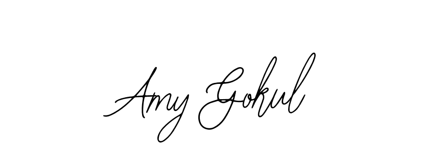 Design your own signature with our free online signature maker. With this signature software, you can create a handwritten (Bearetta-2O07w) signature for name Amy Gokul. Amy Gokul signature style 12 images and pictures png