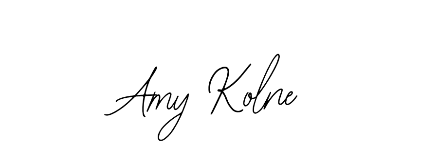 You should practise on your own different ways (Bearetta-2O07w) to write your name (Amy Kolne) in signature. don't let someone else do it for you. Amy Kolne signature style 12 images and pictures png