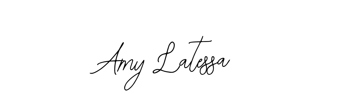 Also You can easily find your signature by using the search form. We will create Amy Latessa name handwritten signature images for you free of cost using Bearetta-2O07w sign style. Amy Latessa signature style 12 images and pictures png