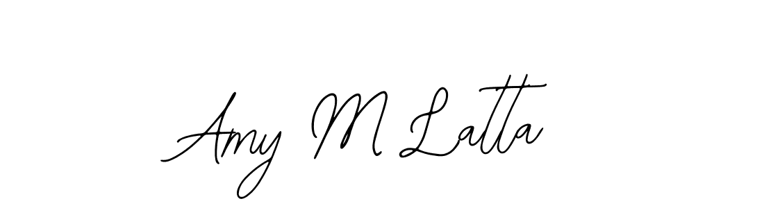 Make a short Amy M Latta signature style. Manage your documents anywhere anytime using Bearetta-2O07w. Create and add eSignatures, submit forms, share and send files easily. Amy M Latta signature style 12 images and pictures png