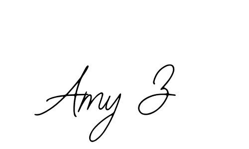 You should practise on your own different ways (Bearetta-2O07w) to write your name (Amy Z) in signature. don't let someone else do it for you. Amy Z signature style 12 images and pictures png