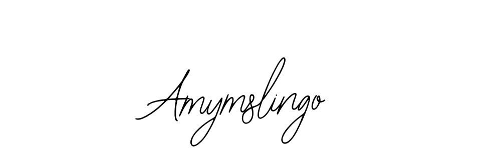 Design your own signature with our free online signature maker. With this signature software, you can create a handwritten (Bearetta-2O07w) signature for name Amymslingo. Amymslingo signature style 12 images and pictures png