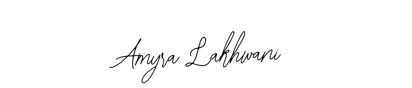 Also You can easily find your signature by using the search form. We will create Amyra Lakhwani name handwritten signature images for you free of cost using Bearetta-2O07w sign style. Amyra Lakhwani signature style 12 images and pictures png