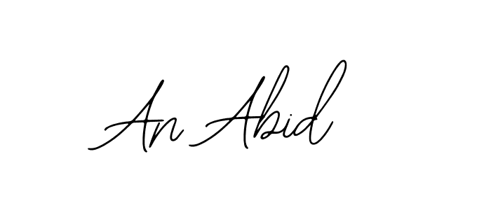 Use a signature maker to create a handwritten signature online. With this signature software, you can design (Bearetta-2O07w) your own signature for name An Abid. An Abid signature style 12 images and pictures png