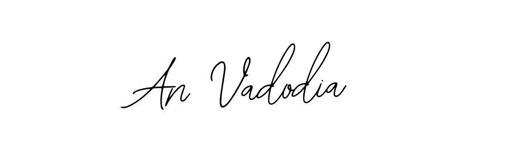 Make a beautiful signature design for name An Vadodia. With this signature (Bearetta-2O07w) style, you can create a handwritten signature for free. An Vadodia signature style 12 images and pictures png