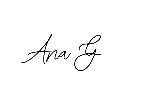 if you are searching for the best signature style for your name Ana G. so please give up your signature search. here we have designed multiple signature styles  using Bearetta-2O07w. Ana G signature style 12 images and pictures png