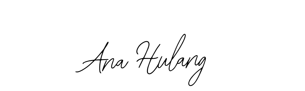 The best way (Bearetta-2O07w) to make a short signature is to pick only two or three words in your name. The name Ana Hulang include a total of six letters. For converting this name. Ana Hulang signature style 12 images and pictures png