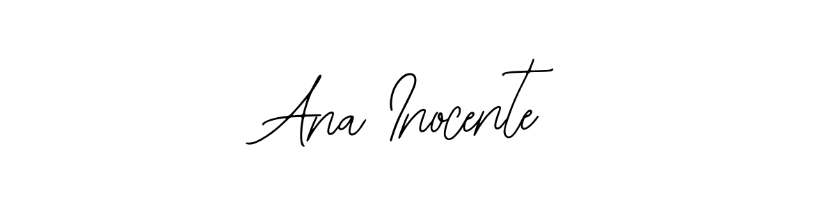Similarly Bearetta-2O07w is the best handwritten signature design. Signature creator online .You can use it as an online autograph creator for name Ana Inocente. Ana Inocente signature style 12 images and pictures png