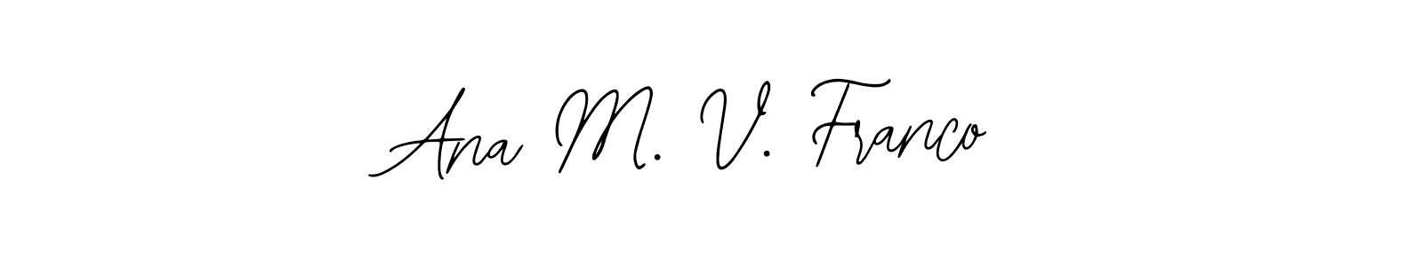 How to Draw Ana M. V. Franco signature style? Bearetta-2O07w is a latest design signature styles for name Ana M. V. Franco. Ana M. V. Franco signature style 12 images and pictures png