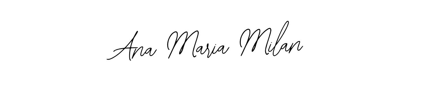 Also You can easily find your signature by using the search form. We will create Ana Maria Milan name handwritten signature images for you free of cost using Bearetta-2O07w sign style. Ana Maria Milan signature style 12 images and pictures png