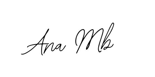 Use a signature maker to create a handwritten signature online. With this signature software, you can design (Bearetta-2O07w) your own signature for name Ana Mb. Ana Mb signature style 12 images and pictures png