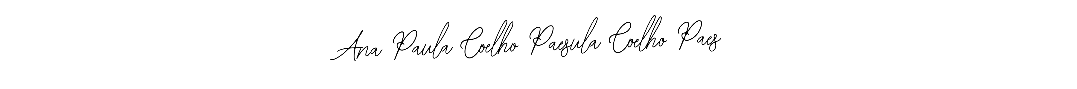 Make a beautiful signature design for name Ana Paula Coelho Paesula Coelho Paes. Use this online signature maker to create a handwritten signature for free. Ana Paula Coelho Paesula Coelho Paes signature style 12 images and pictures png