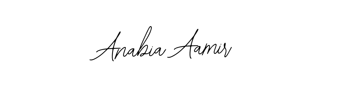 Create a beautiful signature design for name Anabia Aamir. With this signature (Bearetta-2O07w) fonts, you can make a handwritten signature for free. Anabia Aamir signature style 12 images and pictures png