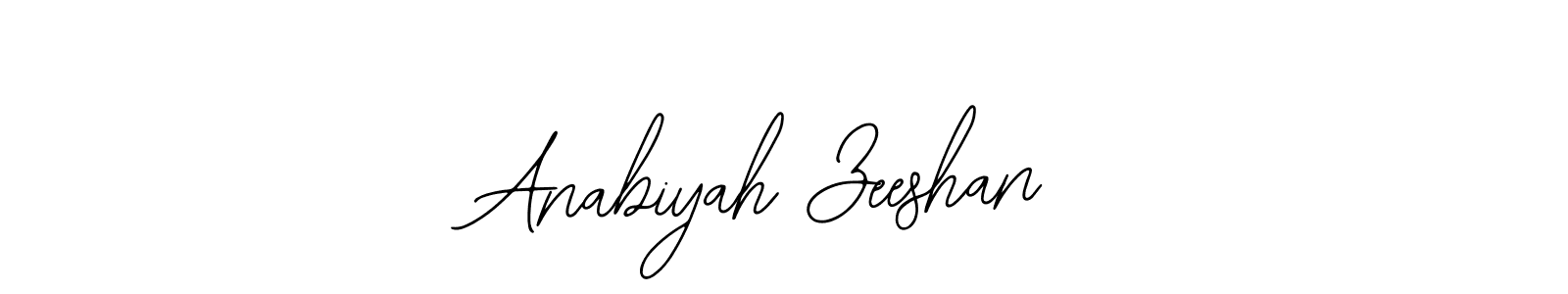 if you are searching for the best signature style for your name Anabiyah Zeeshan. so please give up your signature search. here we have designed multiple signature styles  using Bearetta-2O07w. Anabiyah Zeeshan signature style 12 images and pictures png
