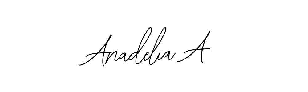 if you are searching for the best signature style for your name Anadelia A. so please give up your signature search. here we have designed multiple signature styles  using Bearetta-2O07w. Anadelia A signature style 12 images and pictures png
