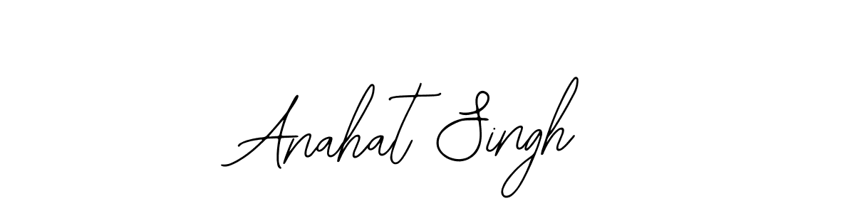 The best way (Bearetta-2O07w) to make a short signature is to pick only two or three words in your name. The name Anahat Singh include a total of six letters. For converting this name. Anahat Singh signature style 12 images and pictures png
