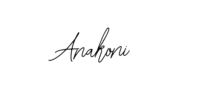 You should practise on your own different ways (Bearetta-2O07w) to write your name (Anakoni) in signature. don't let someone else do it for you. Anakoni signature style 12 images and pictures png