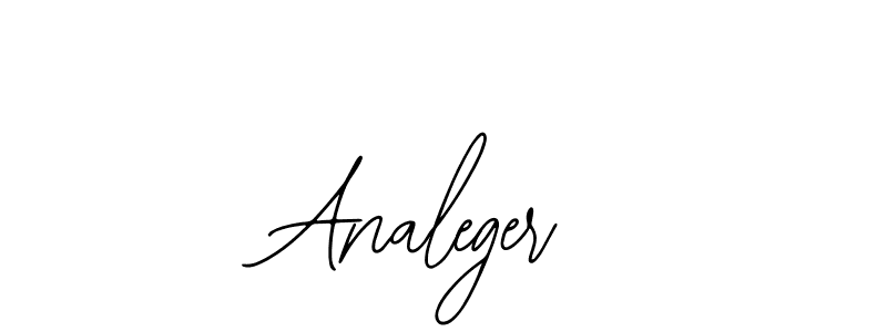 Make a beautiful signature design for name Analeger. With this signature (Bearetta-2O07w) style, you can create a handwritten signature for free. Analeger signature style 12 images and pictures png