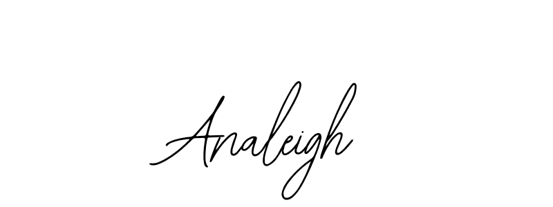 Use a signature maker to create a handwritten signature online. With this signature software, you can design (Bearetta-2O07w) your own signature for name Analeigh. Analeigh signature style 12 images and pictures png