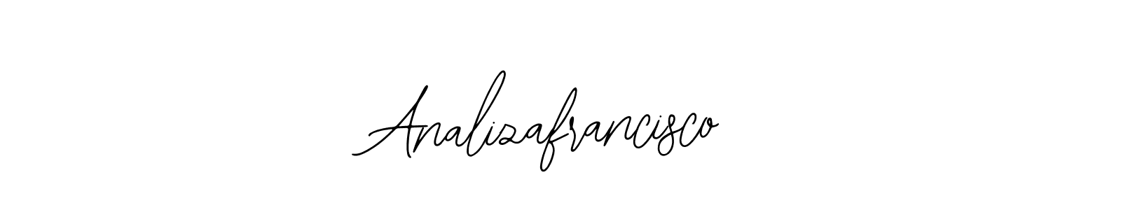 Create a beautiful signature design for name Analizafrancisco. With this signature (Bearetta-2O07w) fonts, you can make a handwritten signature for free. Analizafrancisco signature style 12 images and pictures png