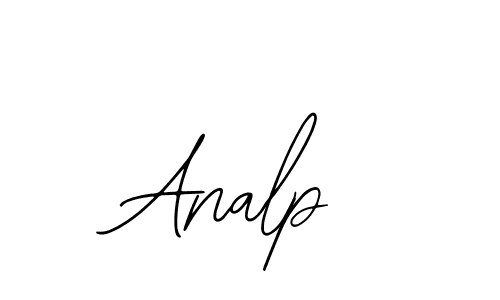 You should practise on your own different ways (Bearetta-2O07w) to write your name (Analp) in signature. don't let someone else do it for you. Analp signature style 12 images and pictures png