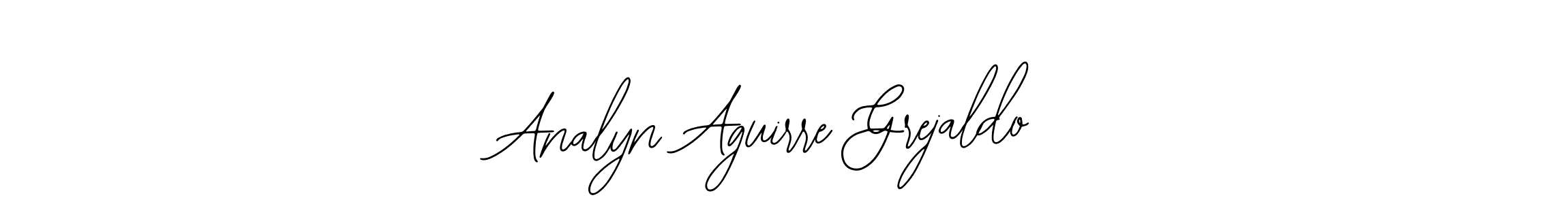 Design your own signature with our free online signature maker. With this signature software, you can create a handwritten (Bearetta-2O07w) signature for name Analyn Aguirre Grejaldo. Analyn Aguirre Grejaldo signature style 12 images and pictures png