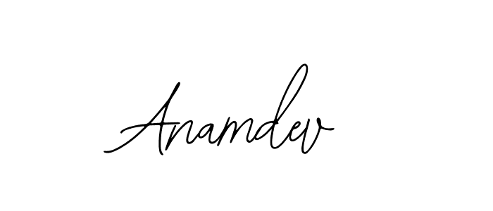 You should practise on your own different ways (Bearetta-2O07w) to write your name (Anamdev) in signature. don't let someone else do it for you. Anamdev signature style 12 images and pictures png