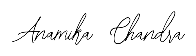 Create your official email sign-off with Anamika  Chandra name in Bearetta-2O07w style. Crisp, clean, and perfectly legible across all screens. Anamika  Chandra signature style 12 images and pictures png