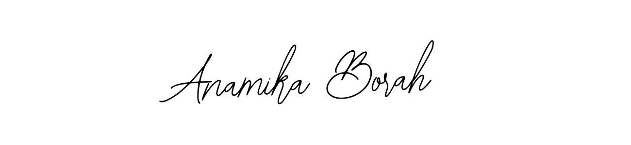 You should practise on your own different ways (Bearetta-2O07w) to write your name (Anamika Borah) in signature. don't let someone else do it for you. Anamika Borah signature style 12 images and pictures png
