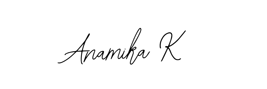 Design your own signature with our free online signature maker. With this signature software, you can create a handwritten (Bearetta-2O07w) signature for name Anamika K. Anamika K signature style 12 images and pictures png