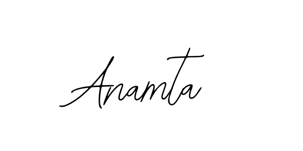 Design your own signature with our free online signature maker. With this signature software, you can create a handwritten (Bearetta-2O07w) signature for name Anamta. Anamta signature style 12 images and pictures png