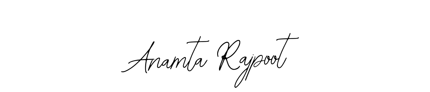 It looks lik you need a new signature style for name Anamta Rajpoot. Design unique handwritten (Bearetta-2O07w) signature with our free signature maker in just a few clicks. Anamta Rajpoot signature style 12 images and pictures png