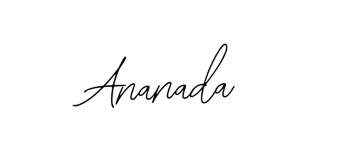 You should practise on your own different ways (Bearetta-2O07w) to write your name (Ananada) in signature. don't let someone else do it for you. Ananada signature style 12 images and pictures png