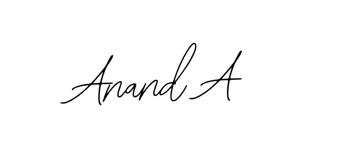 You can use this online signature creator to create a handwritten signature for the name Anand A. This is the best online autograph maker. Anand A signature style 12 images and pictures png