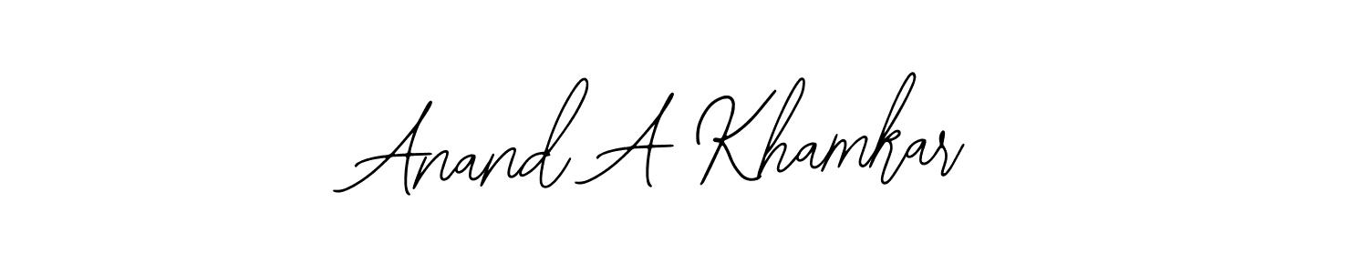 How to make Anand A Khamkar signature? Bearetta-2O07w is a professional autograph style. Create handwritten signature for Anand A Khamkar name. Anand A Khamkar signature style 12 images and pictures png
