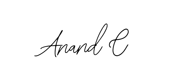How to make Anand C name signature. Use Bearetta-2O07w style for creating short signs online. This is the latest handwritten sign. Anand C signature style 12 images and pictures png