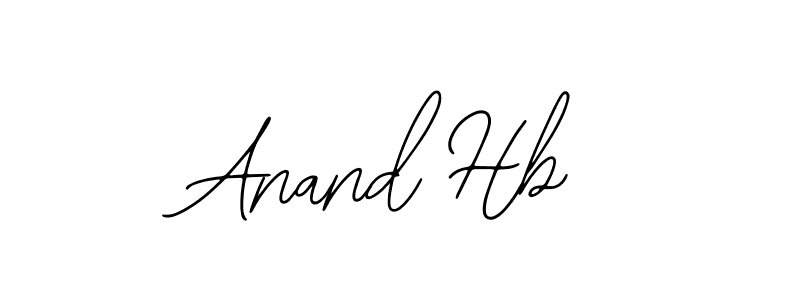 Design your own signature with our free online signature maker. With this signature software, you can create a handwritten (Bearetta-2O07w) signature for name Anand Hb. Anand Hb signature style 12 images and pictures png