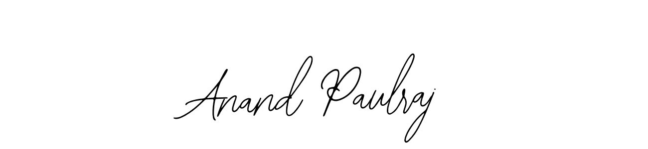 You should practise on your own different ways (Bearetta-2O07w) to write your name (Anand Paulraj) in signature. don't let someone else do it for you. Anand Paulraj signature style 12 images and pictures png